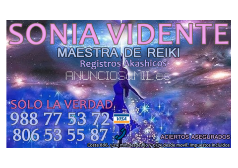 Sonia vidente maestra de Reiki