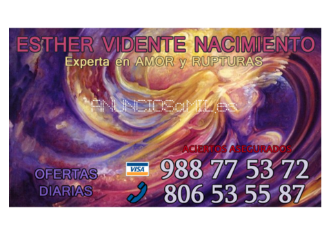 Esther, experta en amor y rupturas.