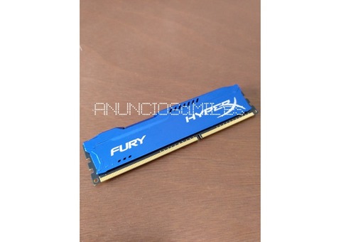 Modulo de 4GB memoria RAM Kingston HyperX Fury Blue DDR3 1600 PC3-12800 CL10
