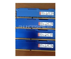 Modulo de 4GB memoria RAM Kingston HyperX Fury Blue DDR3 1600 PC3-12800 CL10