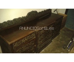 conjunto de muebles rusticos
