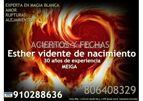 Esther, experta en amor y rupturas.