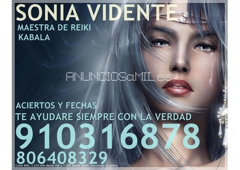 Sonia vidente maestra de Reiki