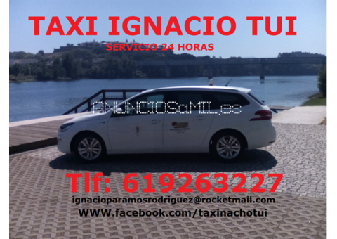 TAXI IGNACIO TUI, Servicio 24 horas en Tui, Pontevedra