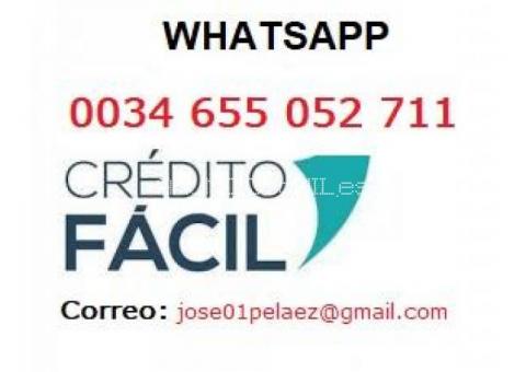 Anuncio de préstamo. Whatsapp: +34 655052711 (prestamo1001@gmail.com)