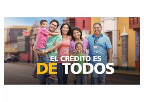 Oferta de préstamo a cualquier persona que lo necesite