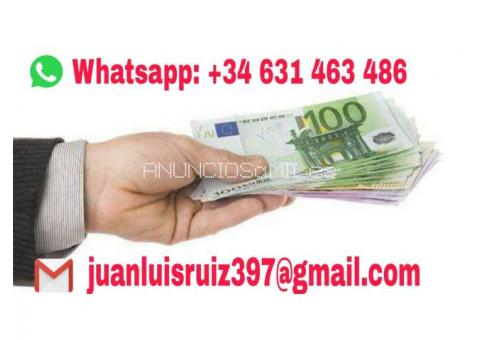 PRÉSTAMOS RÁPIDO WHATSAPP: +34 (631 463 486)