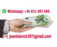 PRÉSTAMOS RÁPIDO WHATSAPP: +34 (631 463 486)