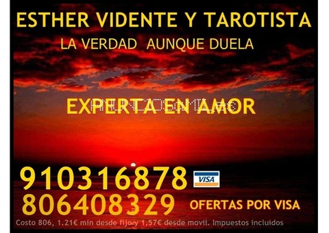 Esther, experta en amor y rupturas.