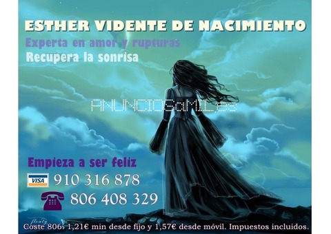 Esther, experta en amor y rupturas.
