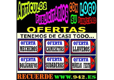 Oferta en ARTICULOS PUBLICITARIOS