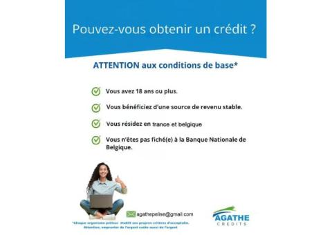 agathepelise@gmail.com//OFFRE DE PRÊT ENTRE PARTICULIER SÉRIEUX