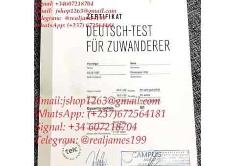 Buy Goethe Certificate Without Exams, passports,drivers liscense online