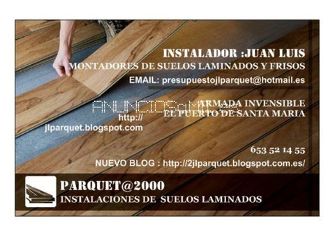 instalador  de suelos laminados tarimas flotantes y frisos
