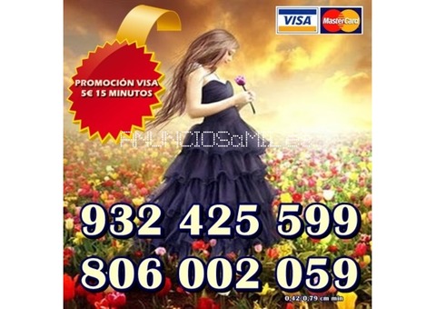 Oferta Consulta por visa 5€ 15 minutos. Tarot 806 barato