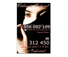 Videncia Pura y Tarot telefónico visa las 24 horas 5 € 15 min. 9€ 30min. 910 312 450
