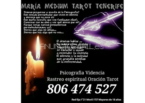 VIDENTE EN LA GOMERA PSICOGRAFIA TAROT 806 747 527